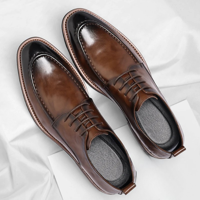 Men’s Formal Shoes – Smooth Leather – Lace-Up Design – Comfortable Sole