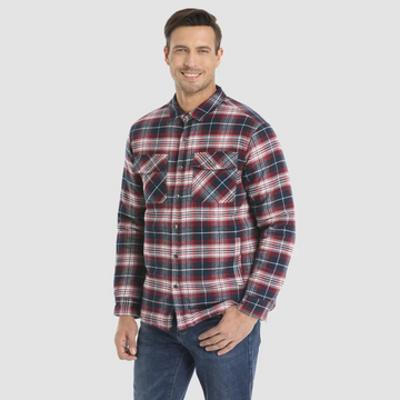 Men’s Shirt – Brushed Flannel – Button Closure – Chest Pockets