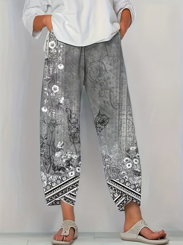 Women’s Pants - Wide Leg - Soft Drapey Feel - Statement Print