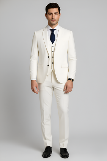 Men’s 3-Piece Suit – Slim Tailored Fit – Notch Lapel
