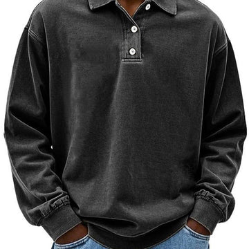 Men’s Shirt – Soft Cotton Feel – Relaxed Fit – Button Collar